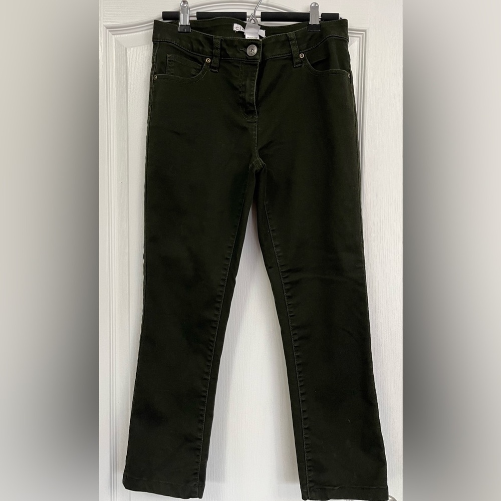 Cleo Women’s Dark Olive Green Everybody Jeans Size 4